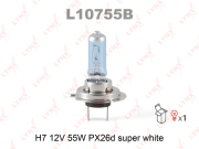 LYNXauto L10755B Bulb, spotlight| Bulb, headlight| Bulb, fog light| Bulb, cornering light| Bulb, daytime running light